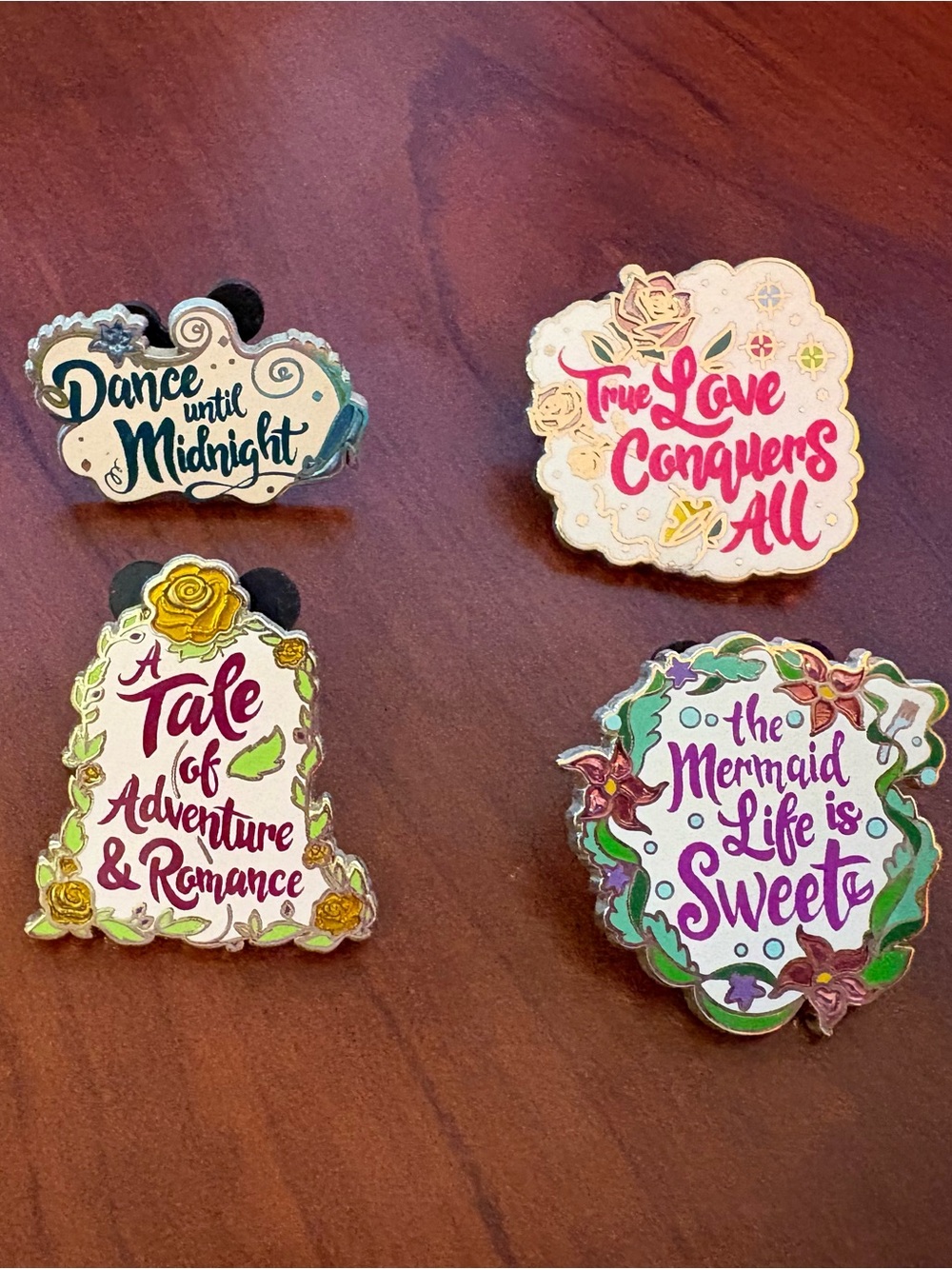 Authentic Disney Pin Set: Princess Inspired Pin Set